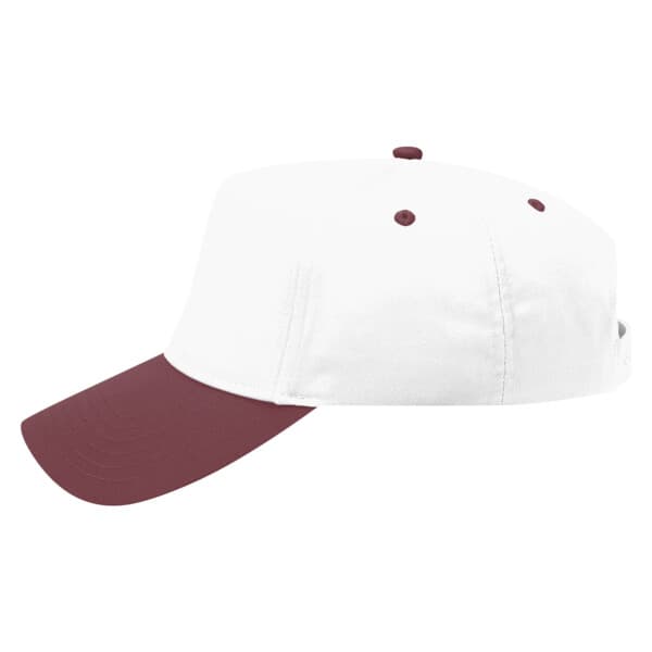 Moment Hat Maroon + White
