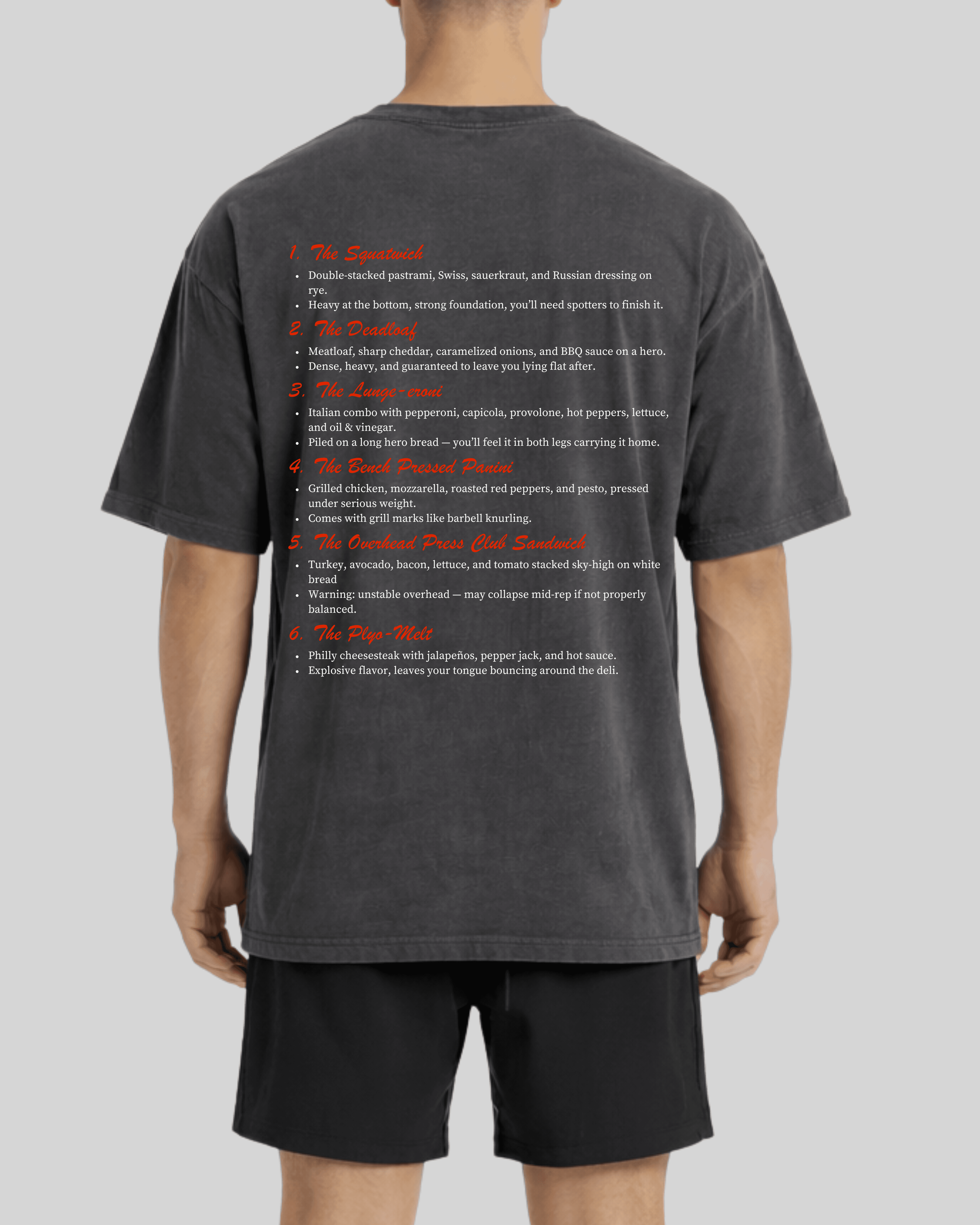 Moment Deli Tee- Faded Black