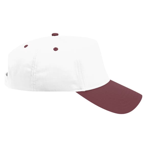 Moment Hat Maroon + White