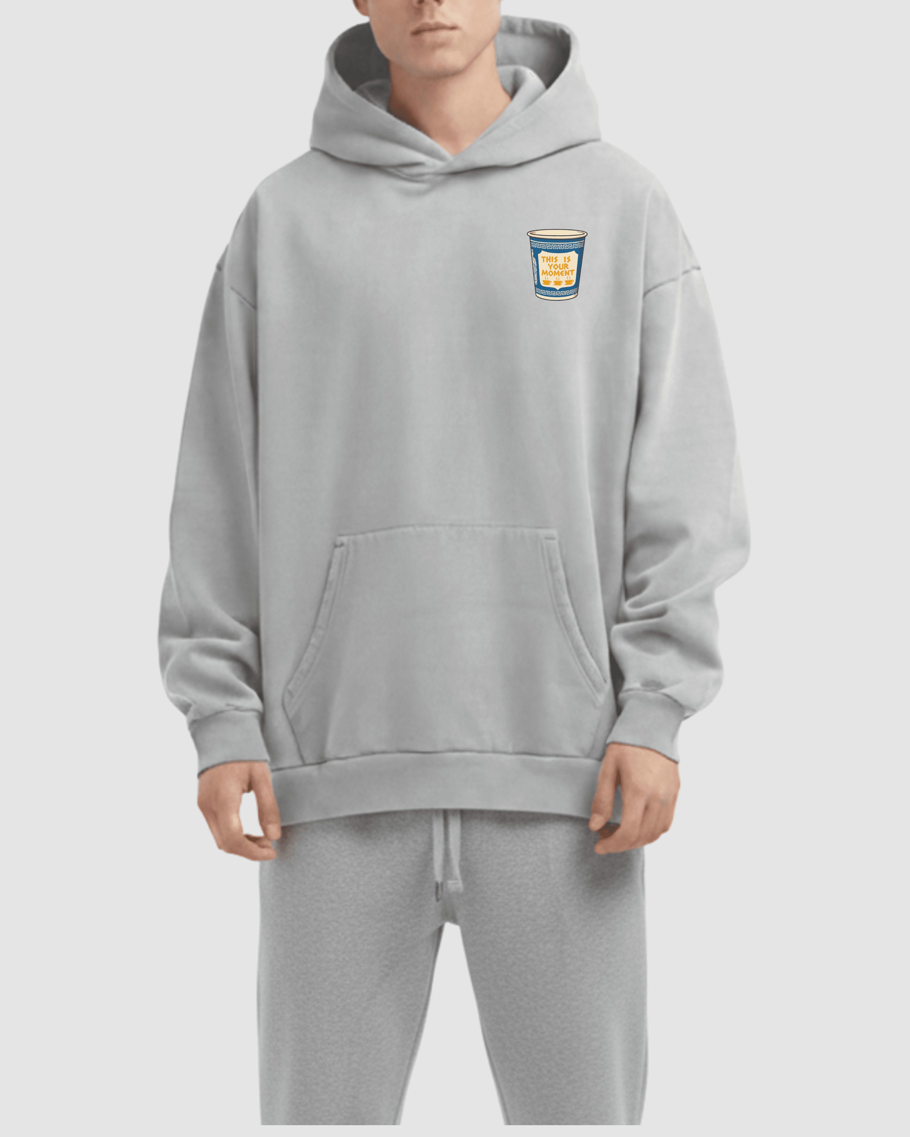 Moment Cup Heavyweight Hoodie - Grey