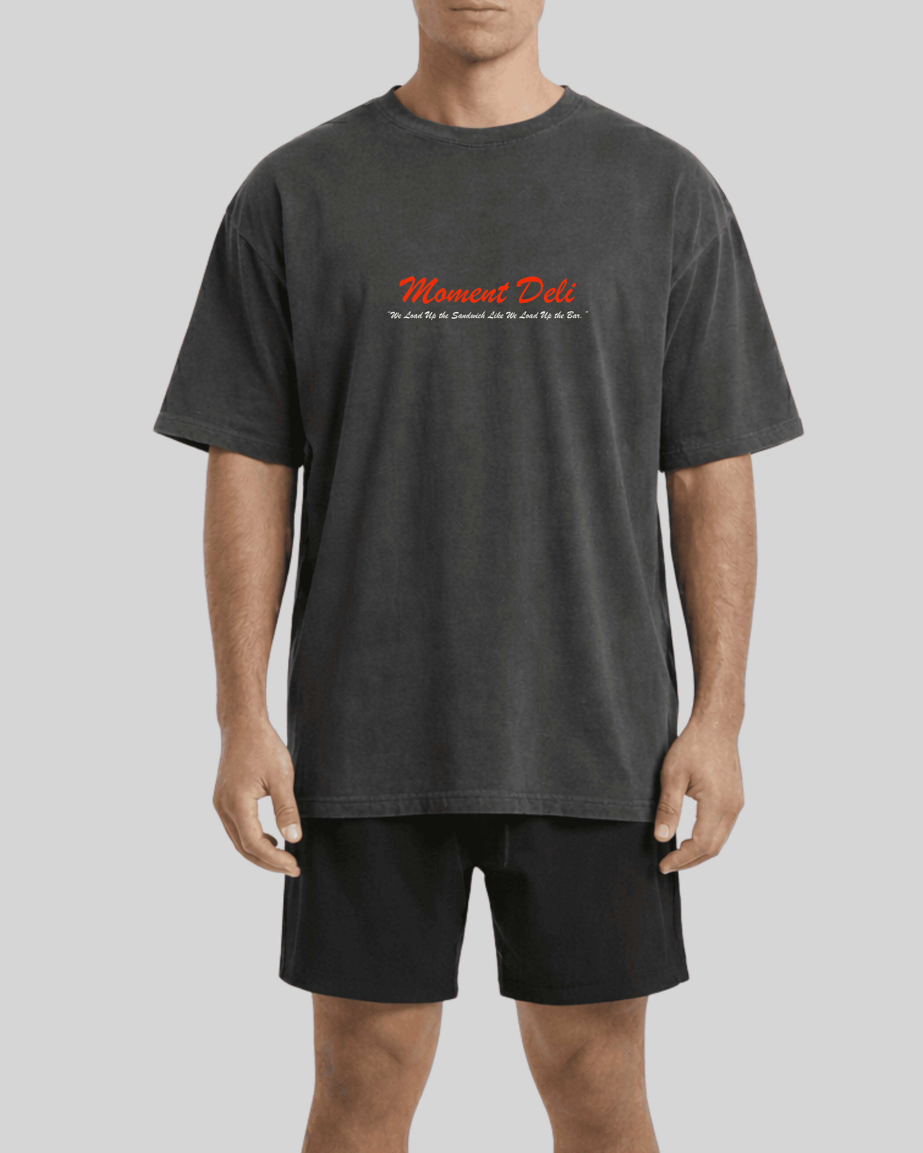 Moment Deli Tee- Faded Black